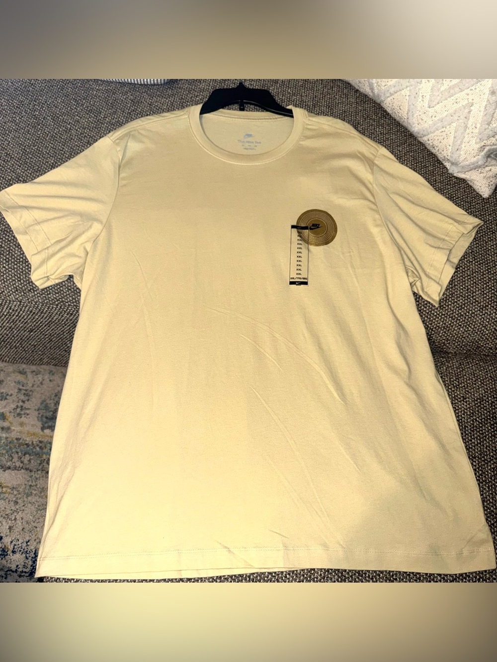 Nike Short-Sleeve Tee in Mustard Yellow